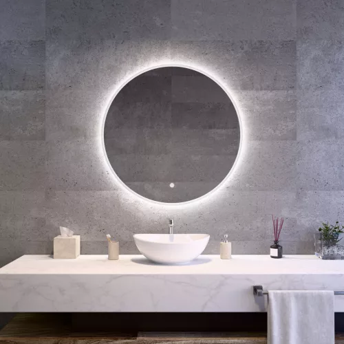 Welland Alpha LED tükör - fényerő + színhőfok állítás - Ø 80 cm