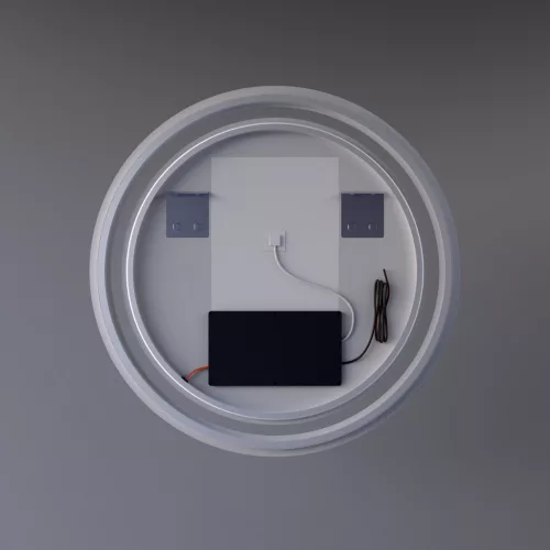 Welland Beta LED tükör - fényerő + színhőfok állítás + óra - Ø 70 cm