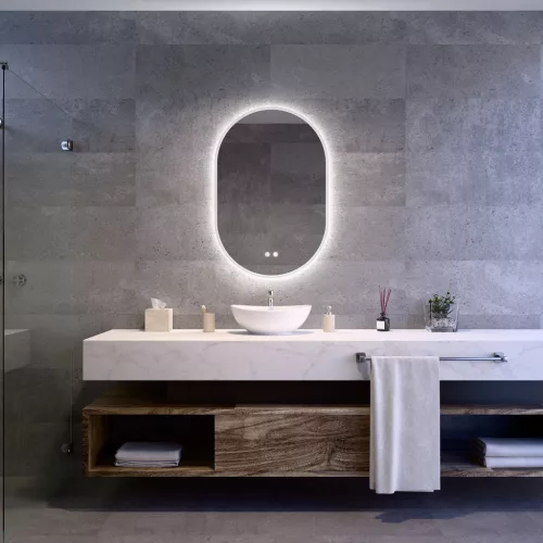 Welland Venice LED tükör - fényerő + színhőfok állítás + páramentesítő- 60 x 90 cm