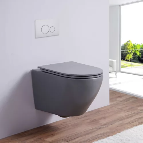 Welland Primo-Smart Tornado fali WC csésze + soft-close slim WC ülőke - szürke
