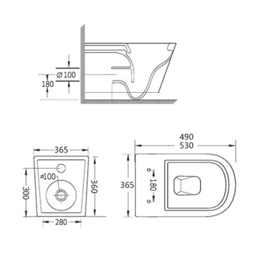 Welland Primo-Smart Tornado fali WC csésze + soft-close slim WC ülőke - szürke