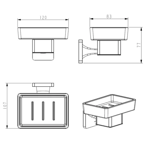 Welland Exclusive-Line fali szappantartó