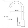 Laneo Boston S63-43C Gránit Mosogató + Csap + Szifon + Adagoló (fekete)