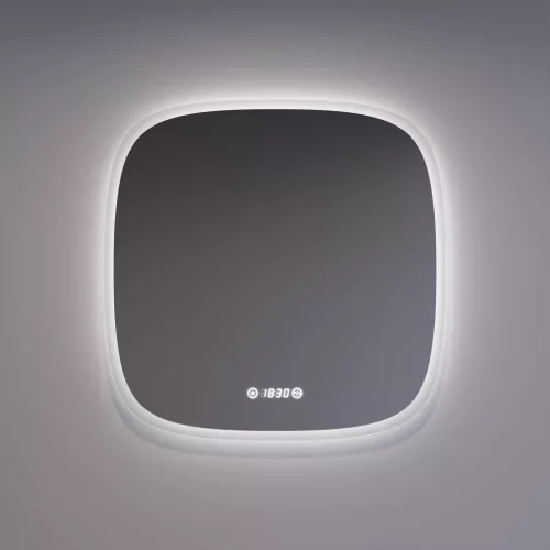 Welland Sidan LED tükör - fényerő + színhőfok állítás + páramentesítő + óra