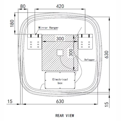 Welland Sidan LED tükör - fényerő + színhőfok állítás + páramentesítő + óra