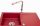 NERO LL75-34P Gránit mosogató + Kihúzható csaptelep + Dugóemelő (Piros)
