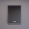 Welland Luxury-Line G775 LED tükör - fényerő + színhőfok állítás + páramentesítő + óra - 50 x 70 cm (fekete)