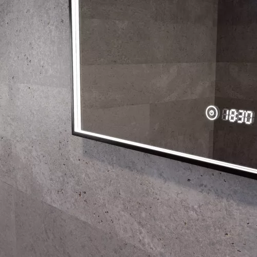 Welland Luxury-Line G776 LED tükör - fényerő + színhőfok állítás + páramentesítő + óra - 61 x 81 cm