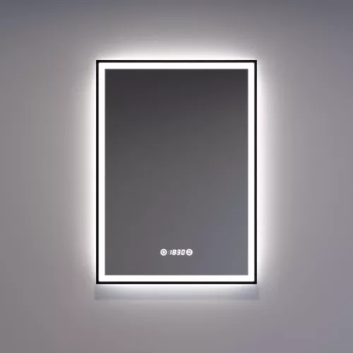 Welland Luxury-Line Como LED tükör - fényerő + színhőfok állítás + páramentesítő + óra - 50 x 70 cm