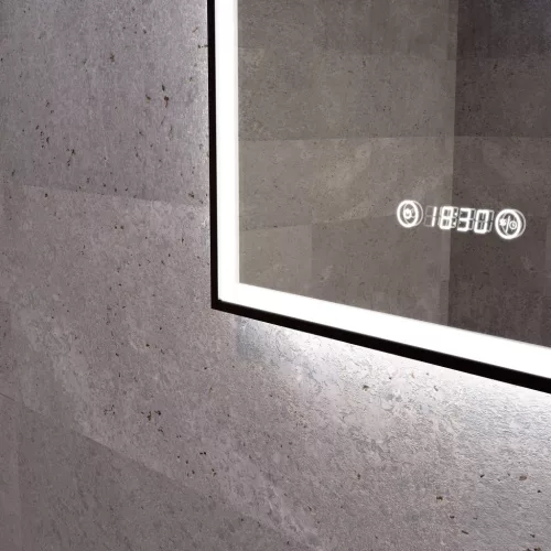 Welland Luxury-Line Como LED tükör - fényerő + színhőfok állítás + páramentesítő + óra - 50 x 70 cm