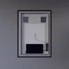 Welland Luxury-Line Como LED tükör - fényerő + színhőfok állítás + páramentesítő + óra - 50 x 70 cm