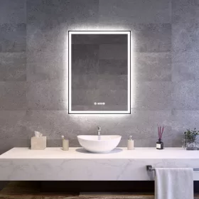 Welland Luxury-Line Como LED tükör - fényerő + színhőfok állítás + páramentesítő + óra