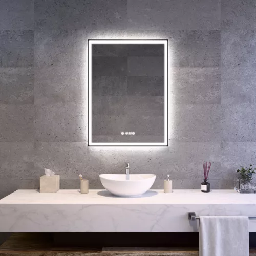 Welland Luxury-Line Como LED tükör - fényerő + színhőfok állítás + páramentesítő + óra