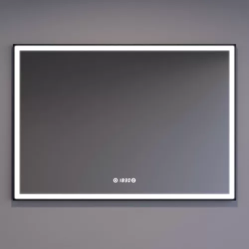 Welland Luxury-Line G800 LED tükör - fényerő + színhőfok állítás + páramentesítő + óra - 100 x 70 cm