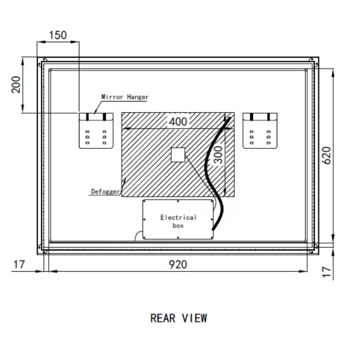 Welland Luxury-Line G800 LED tükör - fényerő + színhőfok állítás + páramentesítő + óra - 100 x 70 cm