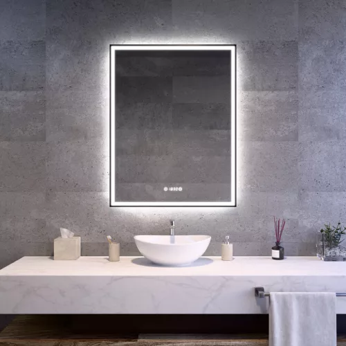 Welland Luxury-Line Como LED tükör - fényerő + színhőfok állítás + páramentesítő + óra