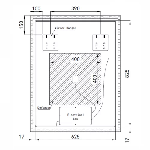 Welland Luxury-Line Como LED tükör - fényerő + színhőfok állítás + páramentesítő + óra
