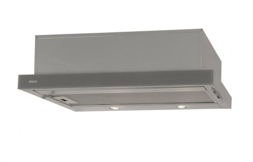 Teleszkópos szagelszívó üveg előlappal 60cm szürke színű
