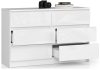 Komód - Akord Furniture K120-6 - magasfényű fehér