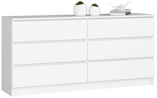 Komód - Akord Furniture K160-6 - fehér