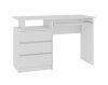 Íróasztal - Akord Furniture - CLP 135 cm - fehér