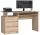 Akord Furniture  Íróasztal 135cm  sonoma tölgy színben