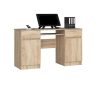 Sonoma tölgy íróasztal kihúzható billentyűzet tartóval és tárolóval