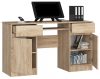 Sonoma tölgy íróasztal kihúzható billentyűzet tartóval és tárolóval