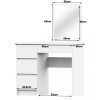 Sminkasztal / Fésülködőasztal  fehér színű  90 cm széles