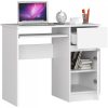 Íróasztal - Akord Furniture - 90 cm - fehér