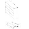 Komód - Akord Furniture K140-8 - wenge / fehér