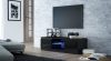 TV szekrény - Holzmeister - 120 cm - magasfényű fekete