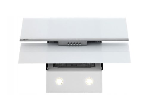 Páraelszívó fehér színben - üveg fedlap