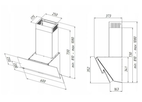 Páraelszívó fehér színben - üveg fedlap