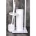 YOKA Home wc kefe állvány wc papír tartóval - fehér / bambusz