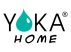 YOKA Home wc kefe állvány wc papír tartóval - fekete / bambusz (szögletes)