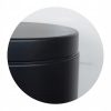 YOKA Home fürdőszobai mini szemetes fekete színben kerek kialakításban
