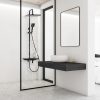 Yoka Oslo-30 többfunkciós zuhanyrendszer csapteleppel  fekete színű