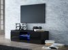 Holzmeister TV állvány - magasfényű fekete - 140 cm