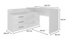 Sarok íróasztal / számítógép asztal - Holzmeister -120 x 120 cm - fehér