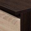 Sarok íróasztal - Akord Furniture - 124 cm - wenge / sonoma tölgy (bal)