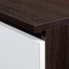 Íróasztal - Akord Furniture - 124 cm - wenge / fehér