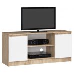   TV állvány 120 cm - Akord Furniture - sonoma tölgy / fehér