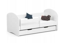   Gyerekágy ágyneműtartóval + matrac - Akord Furniture Smile - 140 x 70 cm - fehér