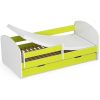 Gyerekágy ágyneműtartóval + matrac - Akord Furniture Smile - 160 x 80 cm - sárga