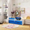 Gyerekágy ágyneműtartóval + matrac - Akord Furniture Smile - 160 x 80 cm - kék