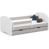 Gyerekágy ágyneműtartóval + matrac - Akord Furniture Smile - 160 x 80 cm - szürke