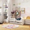 Gyerekágy ágyneműtartóval + matrac - Akord Furniture Smile - 160 x 80 cm - szürke