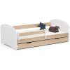 Gyerekágy ágyneműtartóval + matrac - Akord Furniture Smile - 180 x 90 cm - sonoma tölgy