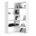 Polcos szekrény / sarokpolc - Akord Furniture  173 cm - fehér